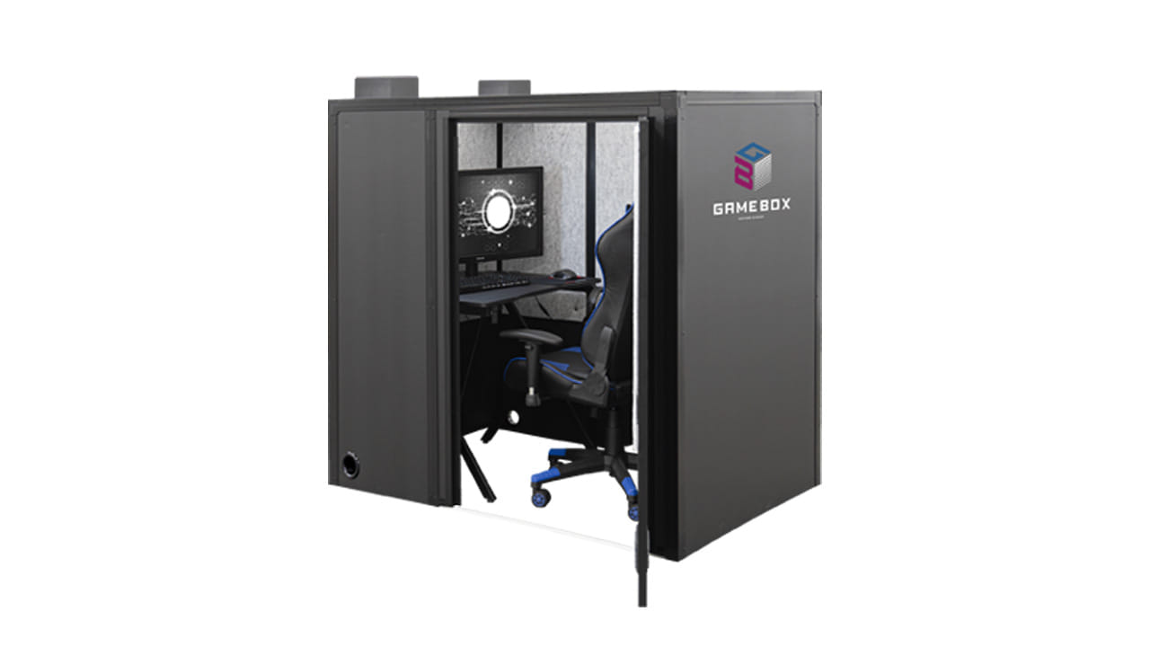ゲーム用防音ブース「GAMEBOX」
