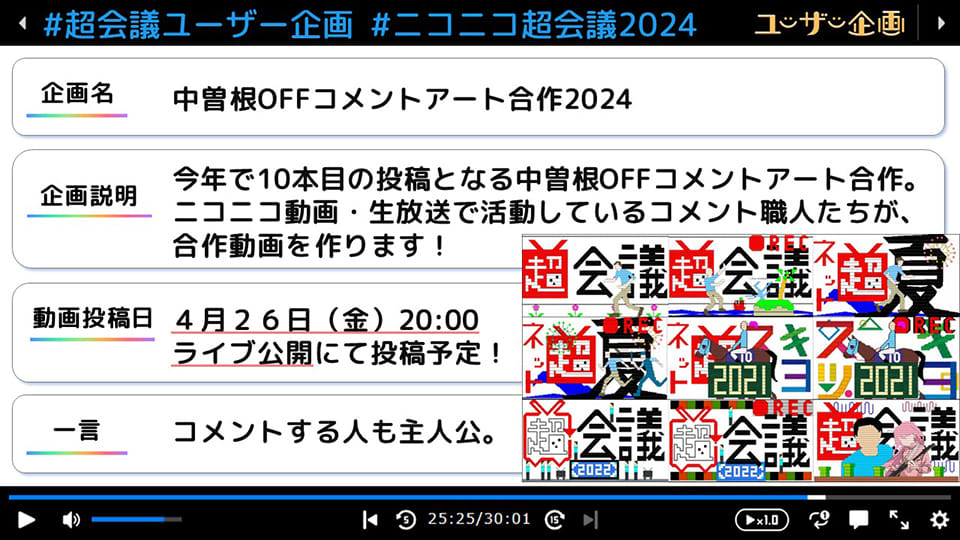 中曽根OFFコメントアート合作2024