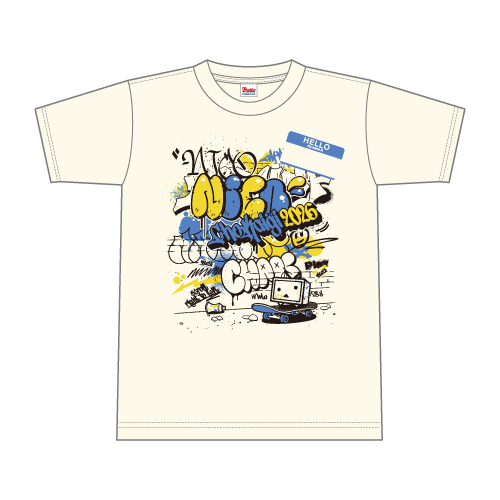 落書きニコニコテレビちゃん　M/L/XLサイズ