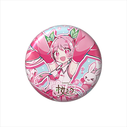 桜ミク缶バッジ　みたう