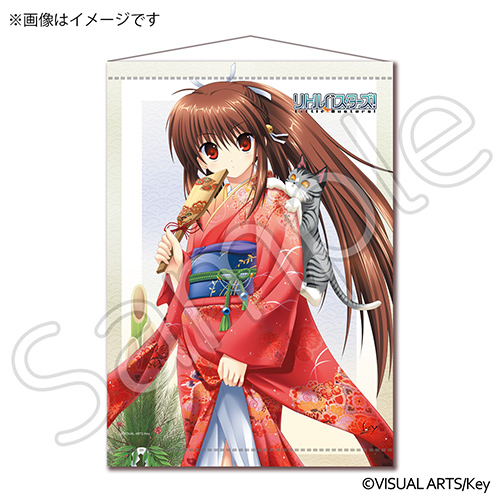 美麗RGB精密印刷B2ダブルスエードタペストリー リトルバスターズ！ 棗鈴