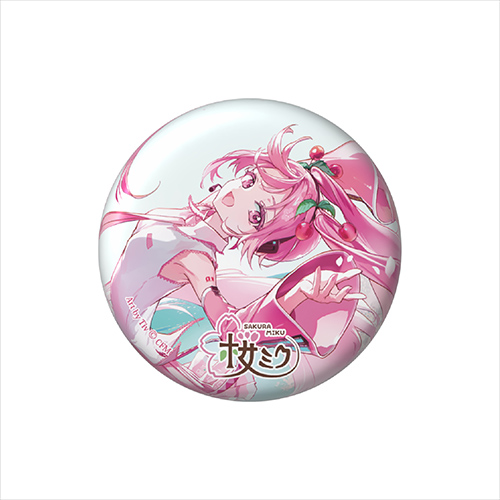 桜ミク缶バッジ　Tiv