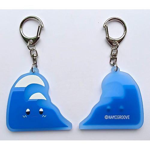 アイコンラバーキーホルダー　なみぐる