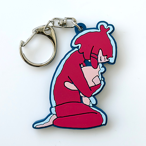 ラバーキーホルダー　「ちっちゃな私」